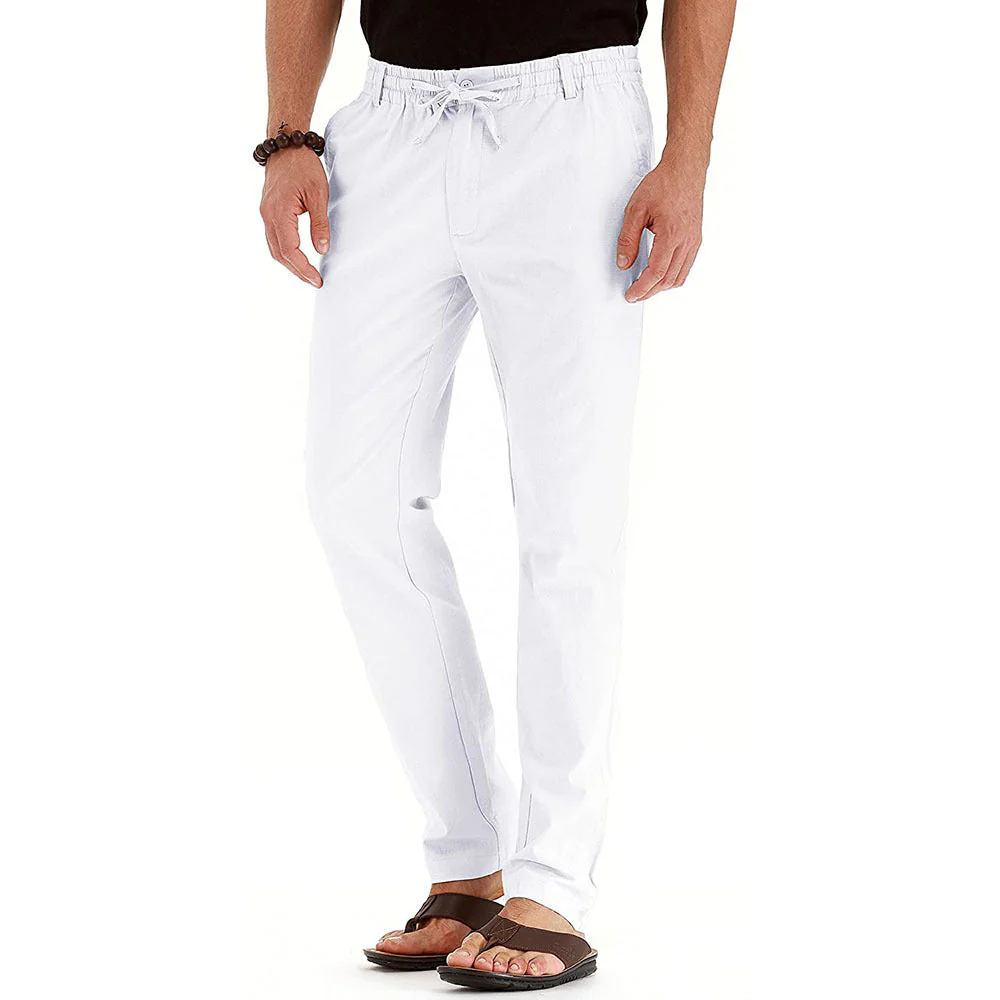 Flexible men's trousers – relaxed fit, elastic material, for office and casual wear - Image 3