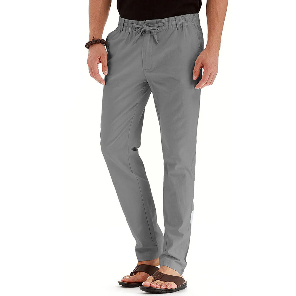 Flexible men's trousers – relaxed fit, elastic material, for office and casual wear - Image 4