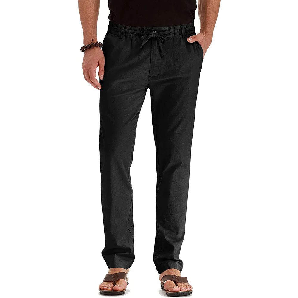 Flexible men's trousers – relaxed fit, elastic material, for office and casual wear - Image 5