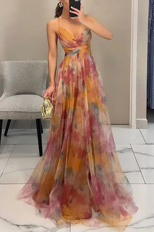Floral Maxi Dress for Women, Adjustable Back Closure, Summer Wedding Guest Dress, Elegant and Comfortable - Image 4
