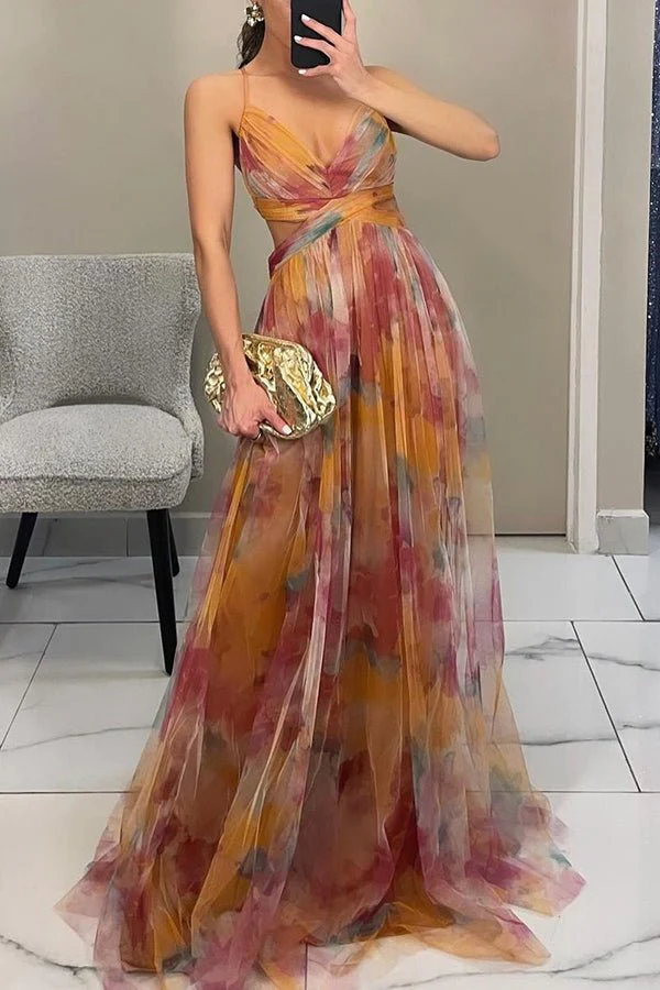 Floral Maxi Dress for Women, Adjustable Back Closure, Summer Wedding Guest Dress, Elegant and Comfortable - Image 5