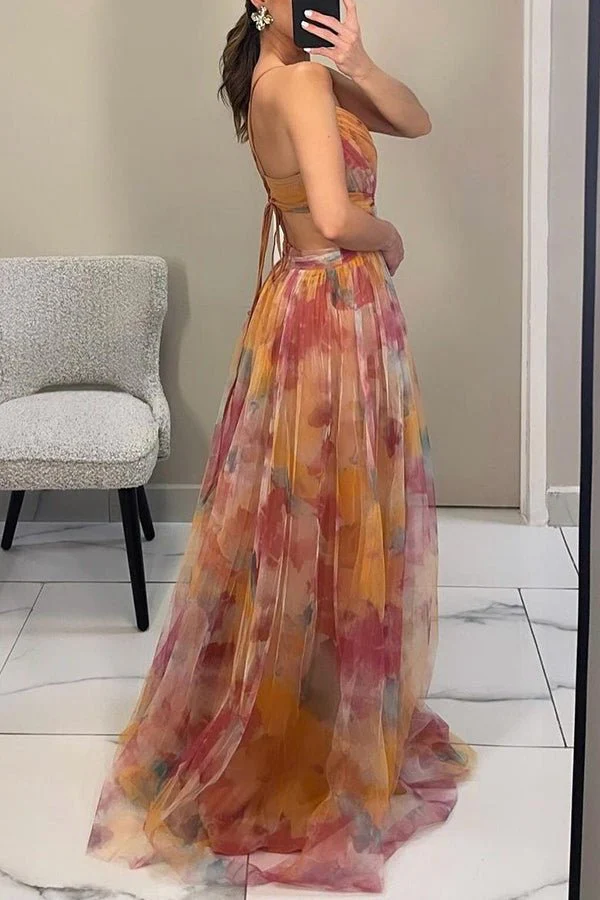 Floral Maxi Dress for Women, Adjustable Back Closure, Summer Wedding Guest Dress, Elegant and Comfortable - Image 6
