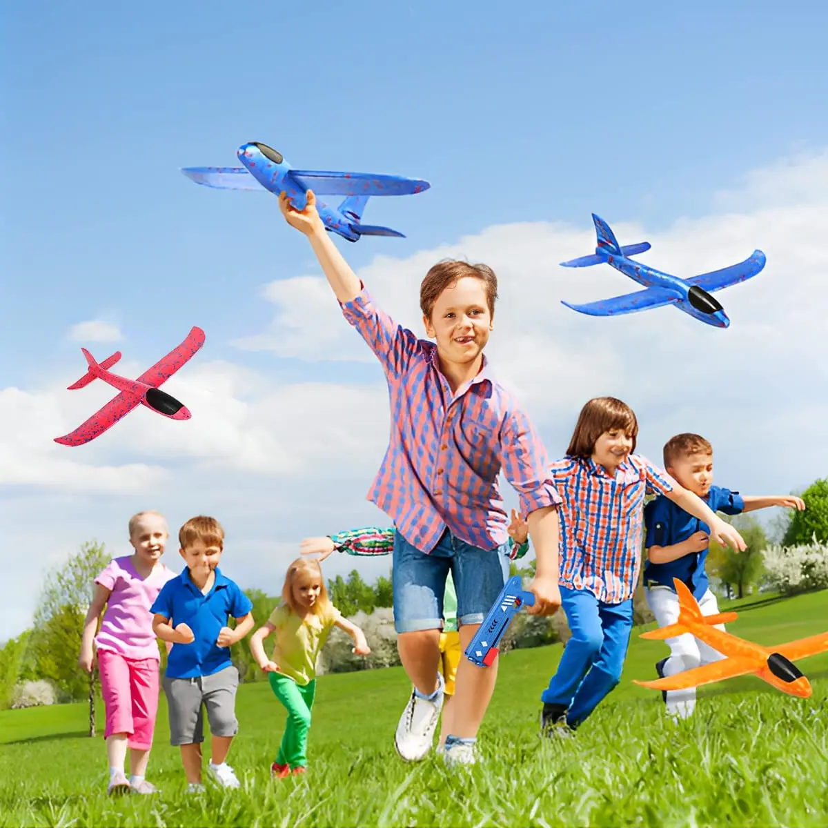Foam Catapult Glider Toy - Outdoor Airplane Launcher for Teens & Adults, Fun Flying Game for Kids, Perfect Holiday Gift - Image 2
