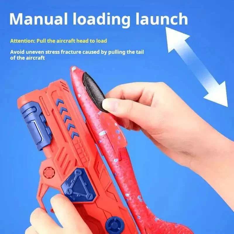 Foam Catapult Glider Toy - Outdoor Airplane Launcher for Teens & Adults, Fun Flying Game for Kids, Perfect Holiday Gift - Image 3