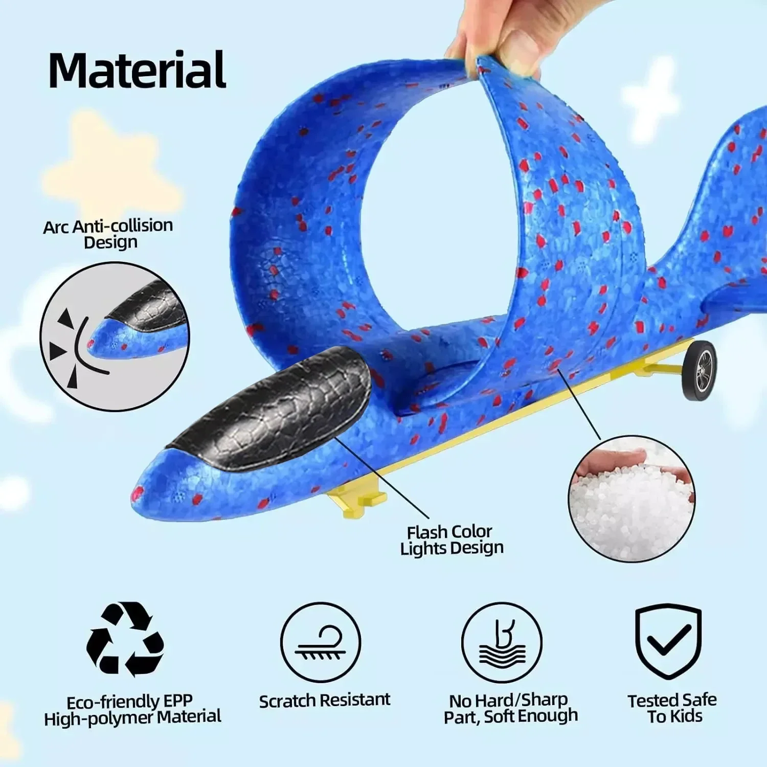 Foam Catapult Glider Toy - Outdoor Airplane Launcher for Teens & Adults, Fun Flying Game for Kids, Perfect Holiday Gift - Image 6