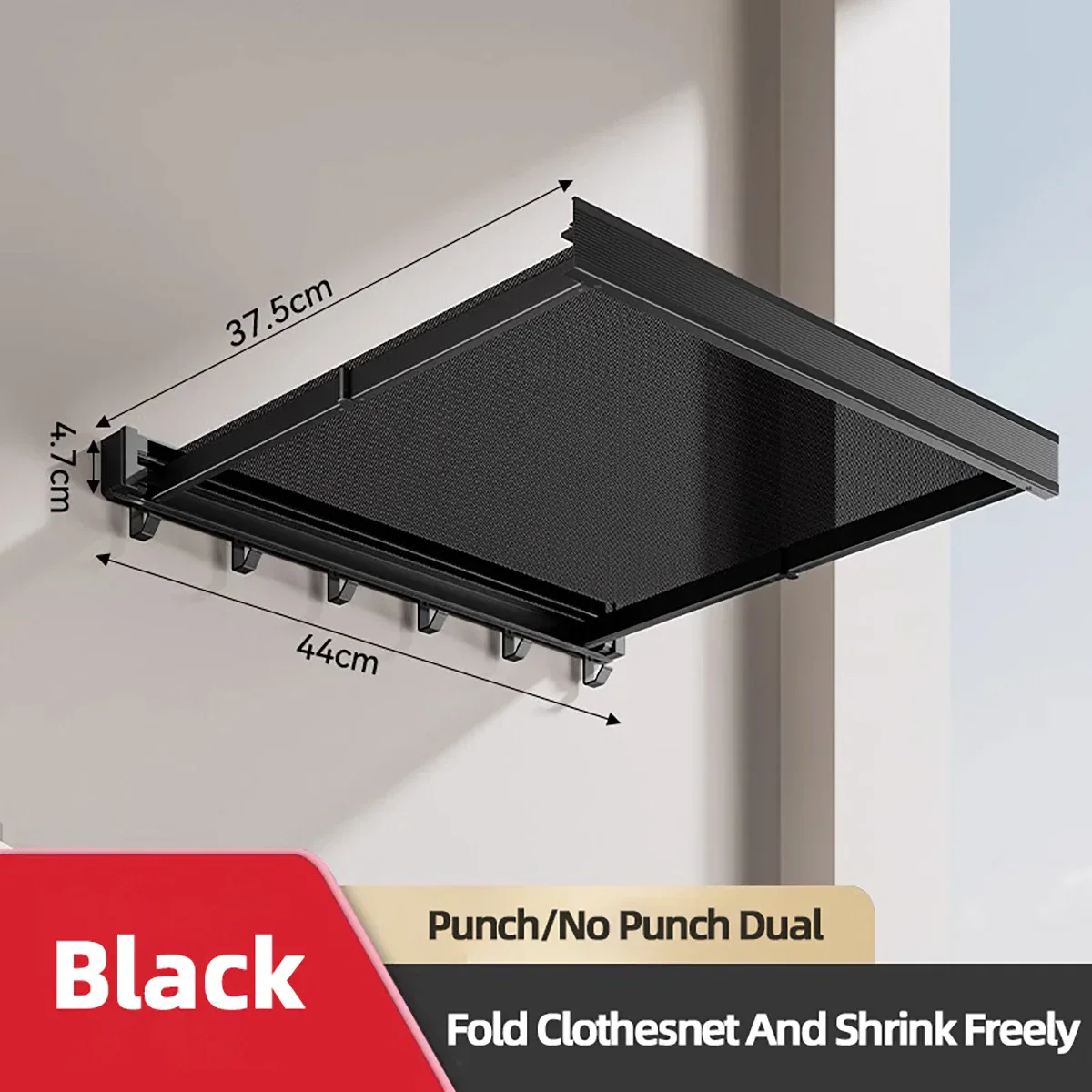 Foldable Clothes Rack Wall Mounted Drying Shelf Fall 2025 Balcony Bathroom Space Saving Corrosion Resistant - Image 6