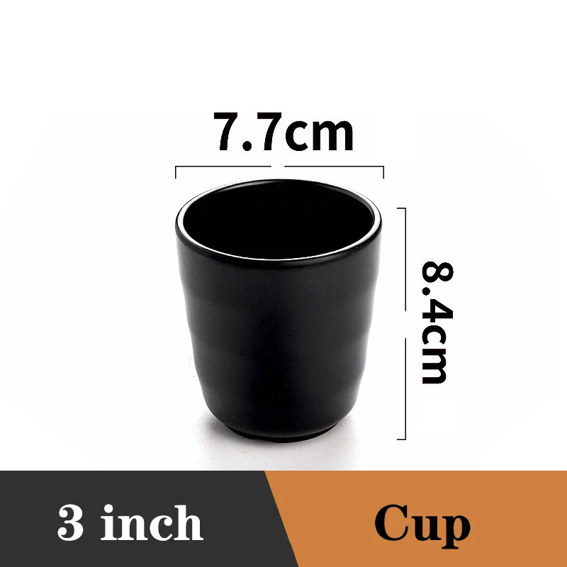 Ramen Bowl Black Plastic Japanese Style Noodle Bowl - Image 40