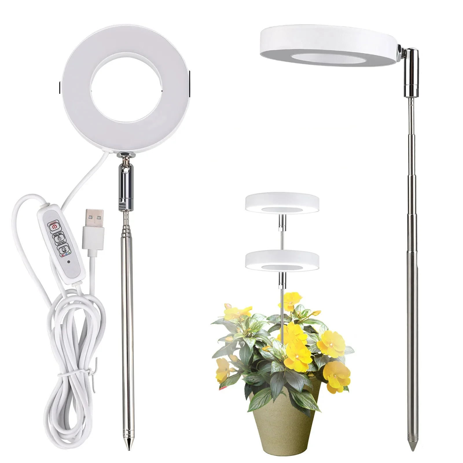Full Spectrum Grow Light Telescopic Indoor LED Lamp - Image 17