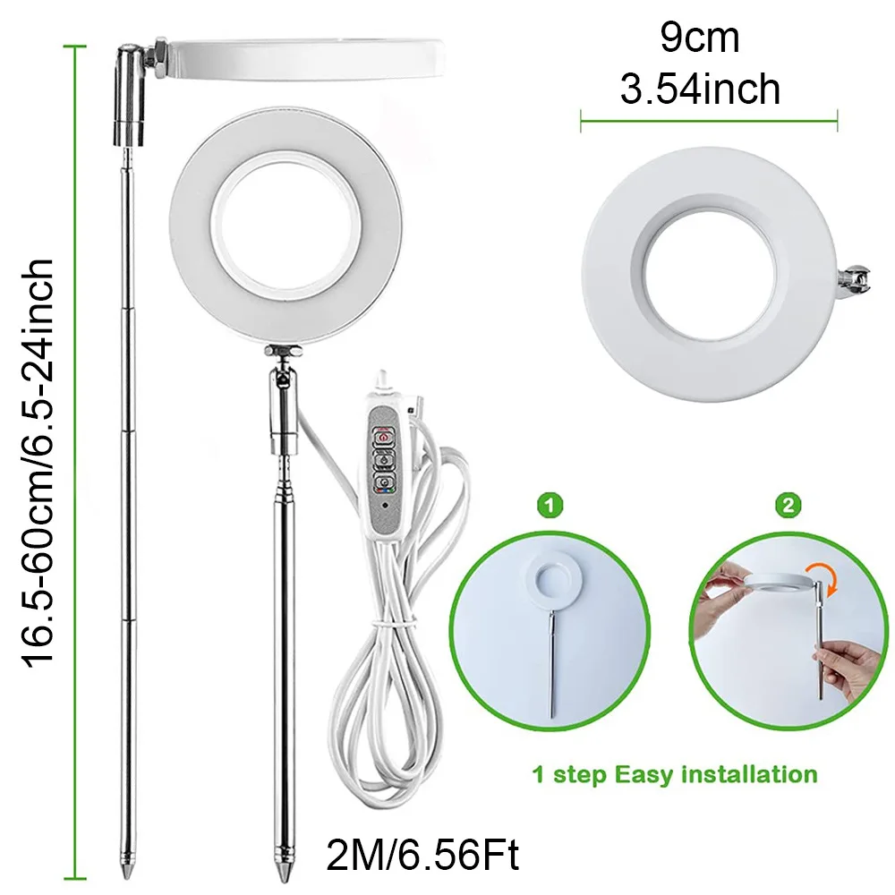 Full Spectrum Grow Light Telescopic Indoor LED Lamp - Image 9