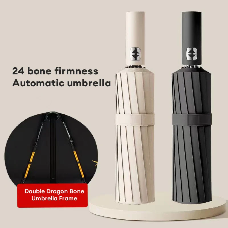 Fully Automatic 24-Bone Umbrella for All Weather Protection - Image 2