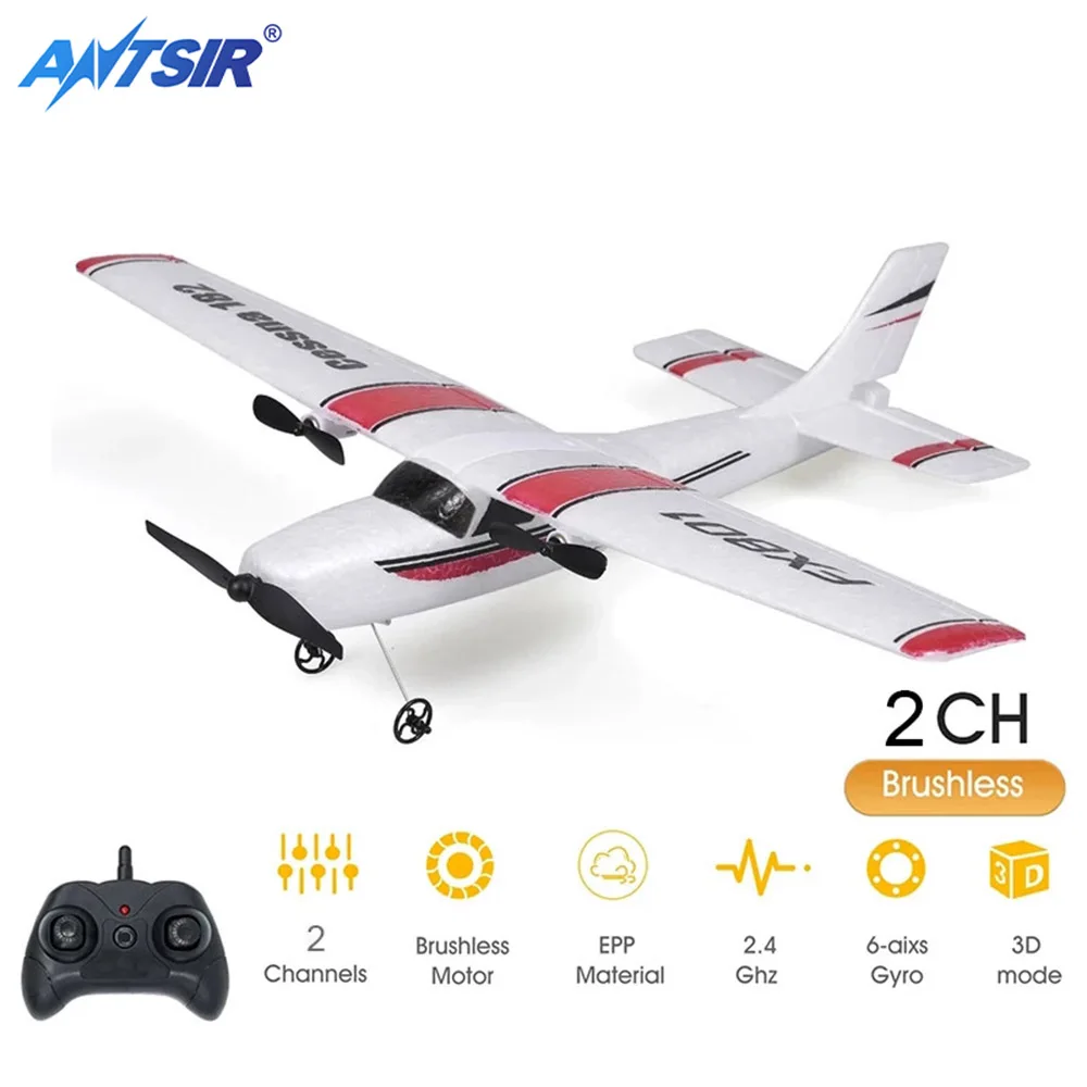EPP Foam FX801 RC Plane - 2CH Remote Control Aircraft for Kids, Easy Assembly Toy Gift - Image 3