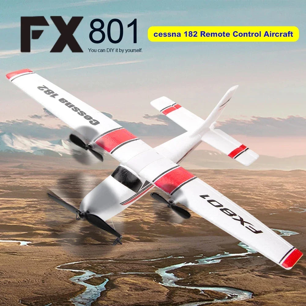 EPP Foam FX801 RC Plane - 2CH Remote Control Aircraft for Kids, Easy Assembly Toy Gift - Image 6