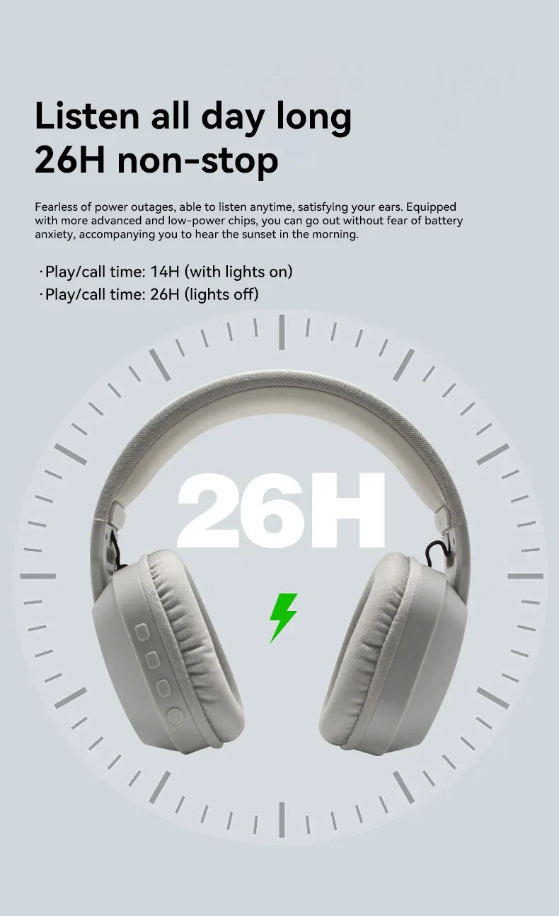 Gaming Headset Bluetooth 5.4 Wireless RGB Low Latency - Image 10