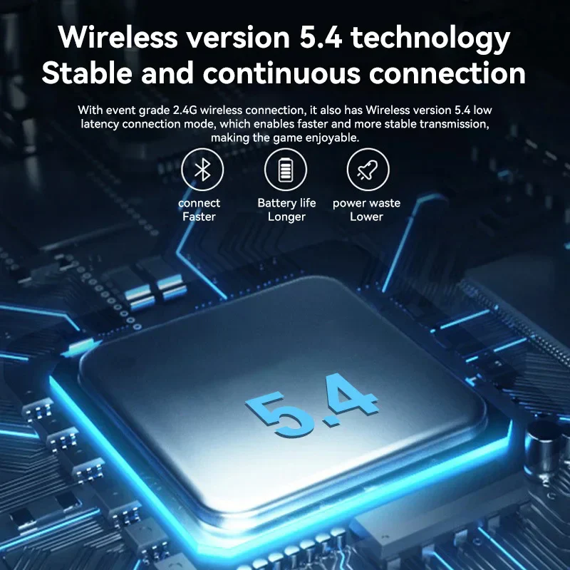 Gaming Headset Bluetooth 5.4 Wireless RGB Low Latency - Image 3