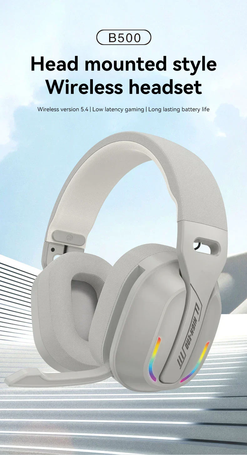 Gaming Headset Bluetooth 5.4 Wireless RGB Low Latency - Image 7