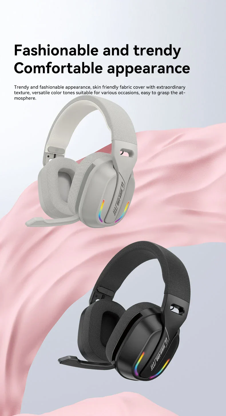 Gaming Headset Bluetooth 5.4 Wireless RGB Low Latency - Image 9