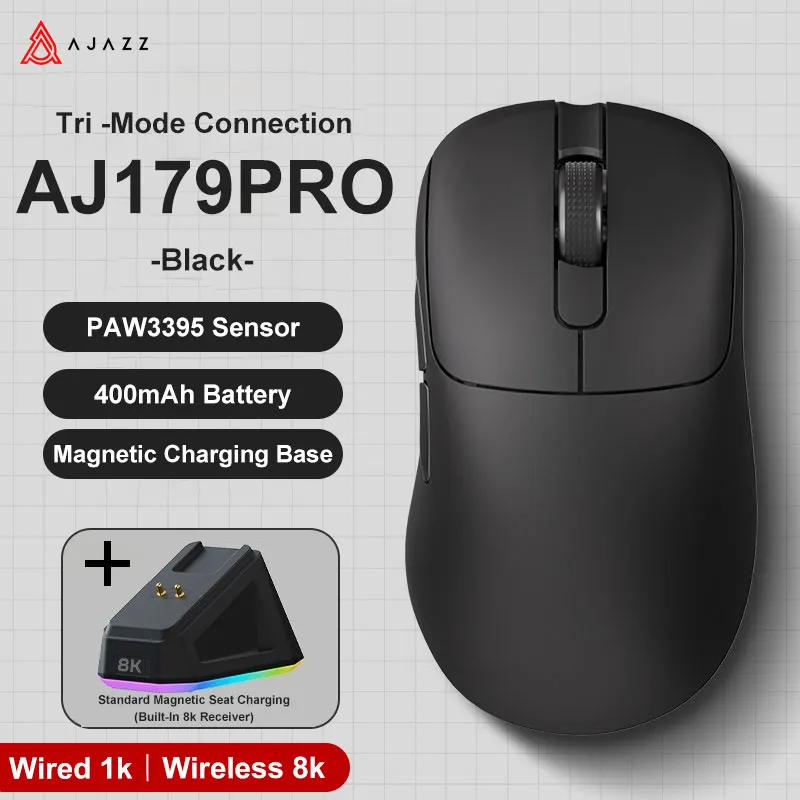Gaming Mouse Magnetic Charging Ergonomic Lightweight Wireless - Image 22