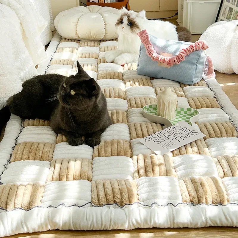 Garden Protective Couch Cover Thicken Plush Sofa Mat Anti-Slip Washable for Pets - Image 3
