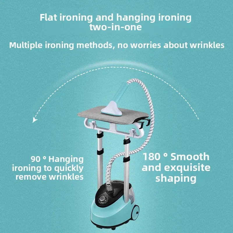 Garment Steamer Dual Rod Standing Upright Ironing System Fall 2025 1.8L Water Tank Fast Heating 2000W - Image 5