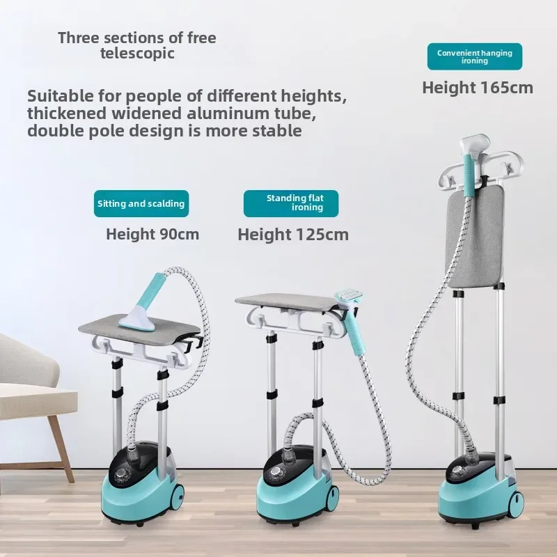 Garment Steamer Dual Rod Standing Upright Ironing System Fall 2025 1.8L Water Tank Fast Heating 2000W - Image 6