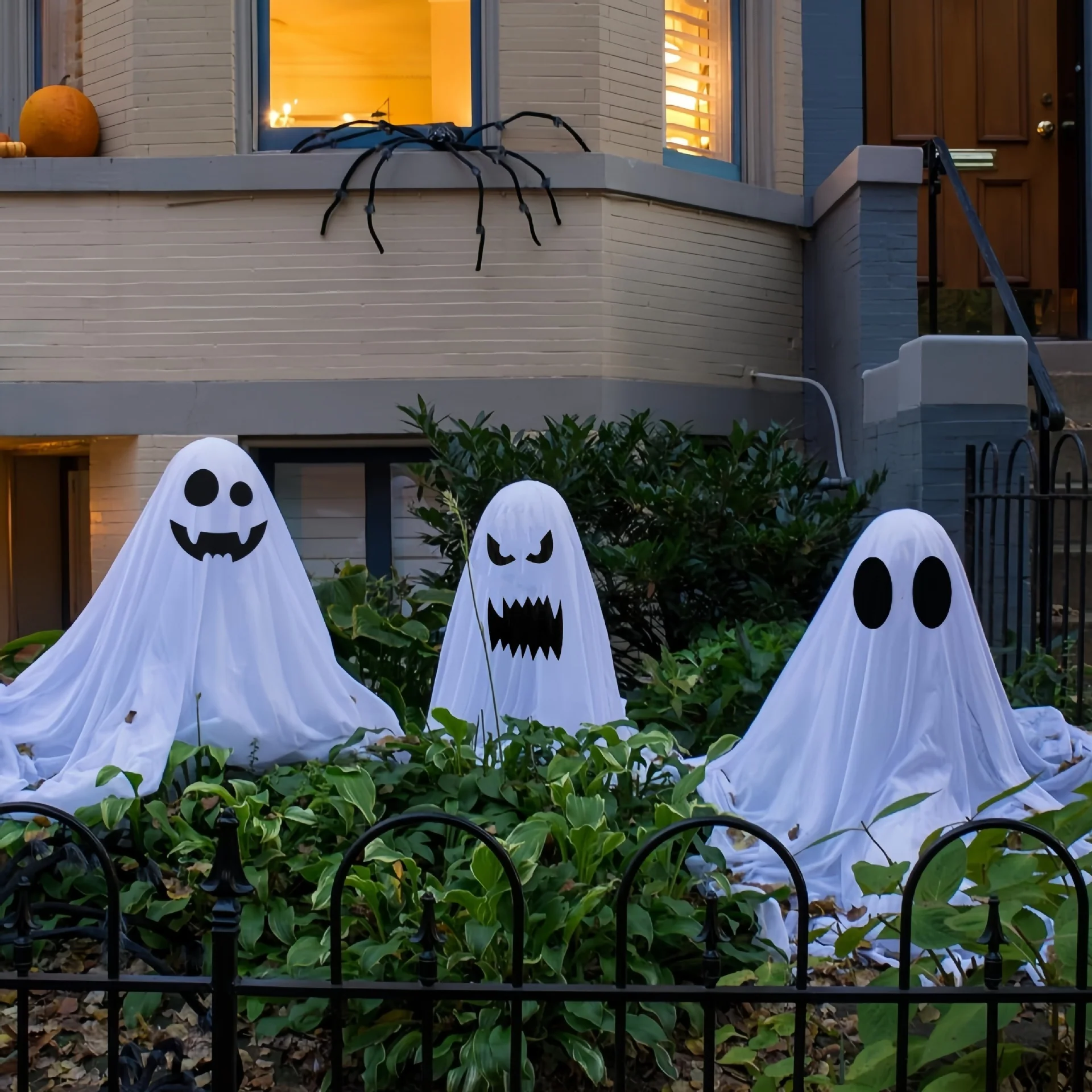 Ghost Halloween Porch Decorations Glowing Lawn Set 2025 - Image 3