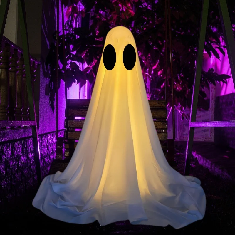Ghost Halloween Porch Decorations Glowing Lawn Set 2025 - Image 7