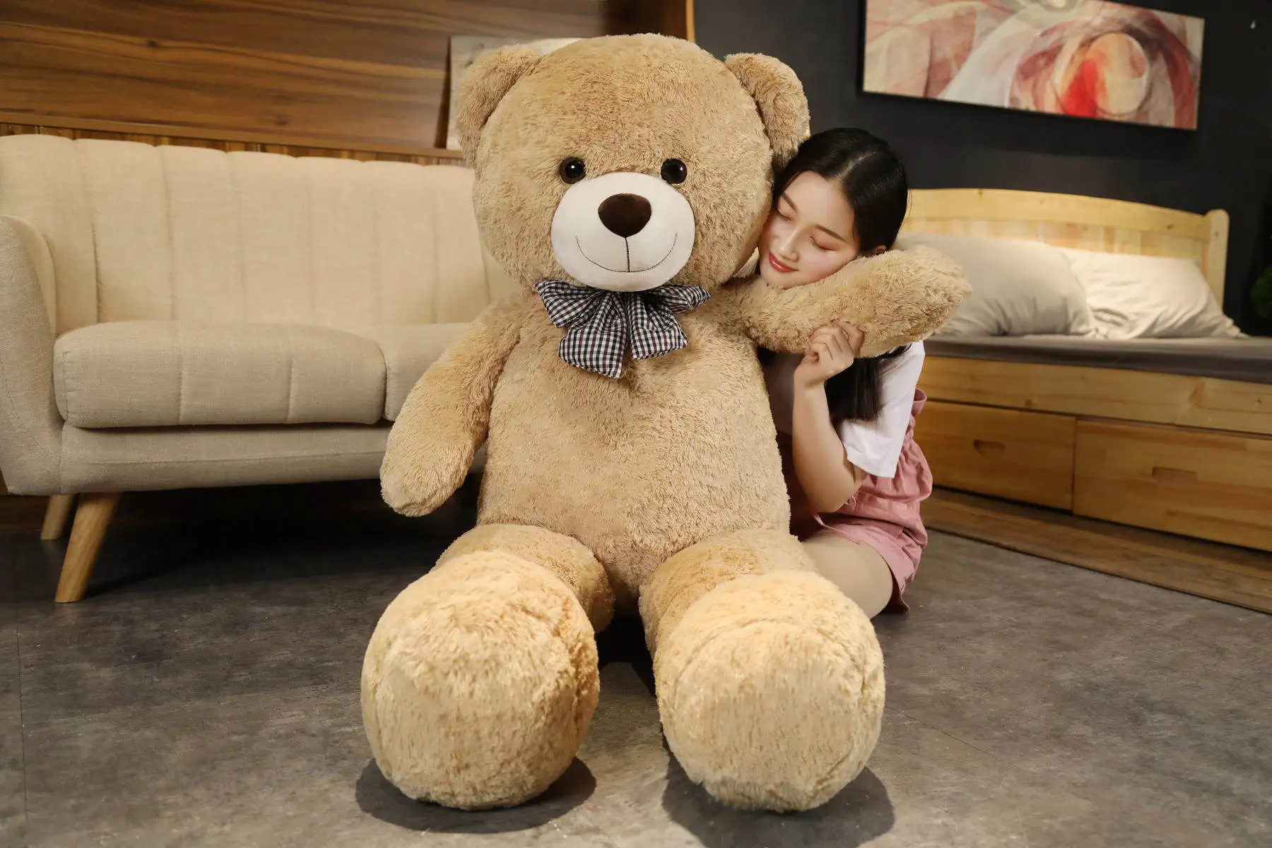 Giant 105cm Soft Teddy Bear Hugging Pillow Children Gift - Image 9