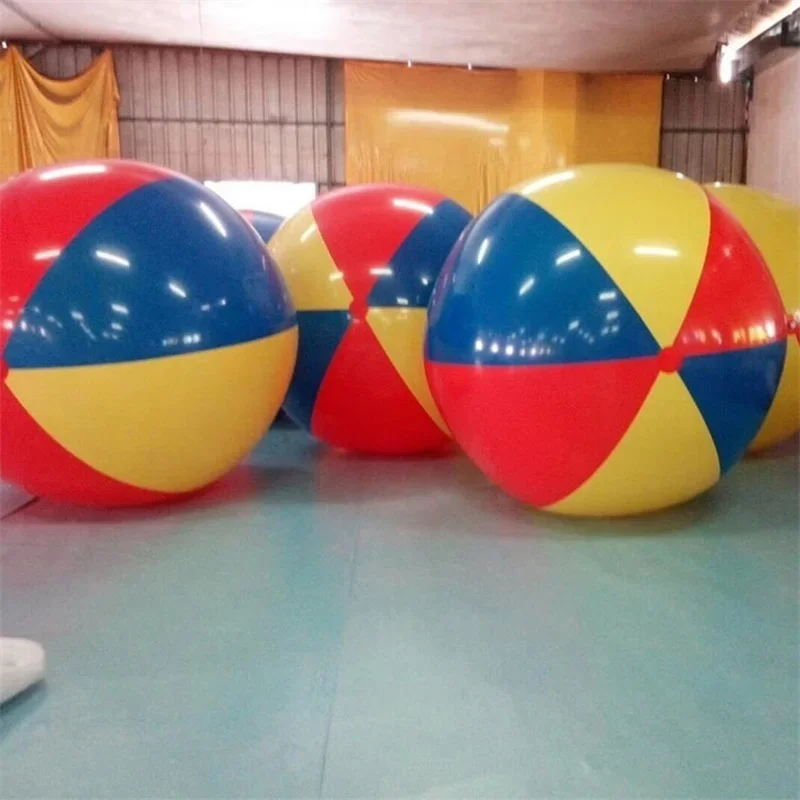 Giant Inflatable Beach Ball, Durable PVC Sports Ball for Outdoor Water Games, 100cm & 200cm, Bright Colors - Image 5
