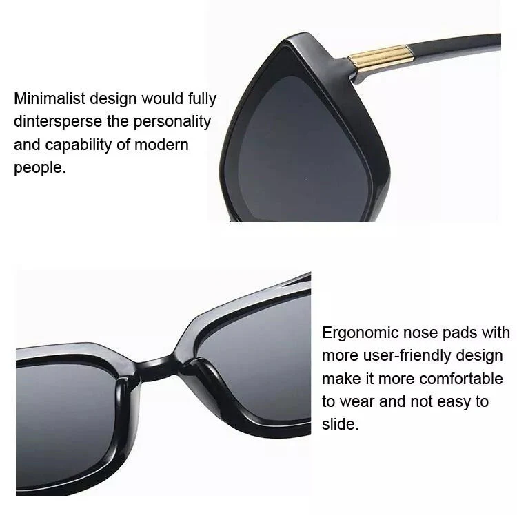 Glamorous women’s cat-eye sunglasses – vintage design, plastic, for summer 2025 - Image 7