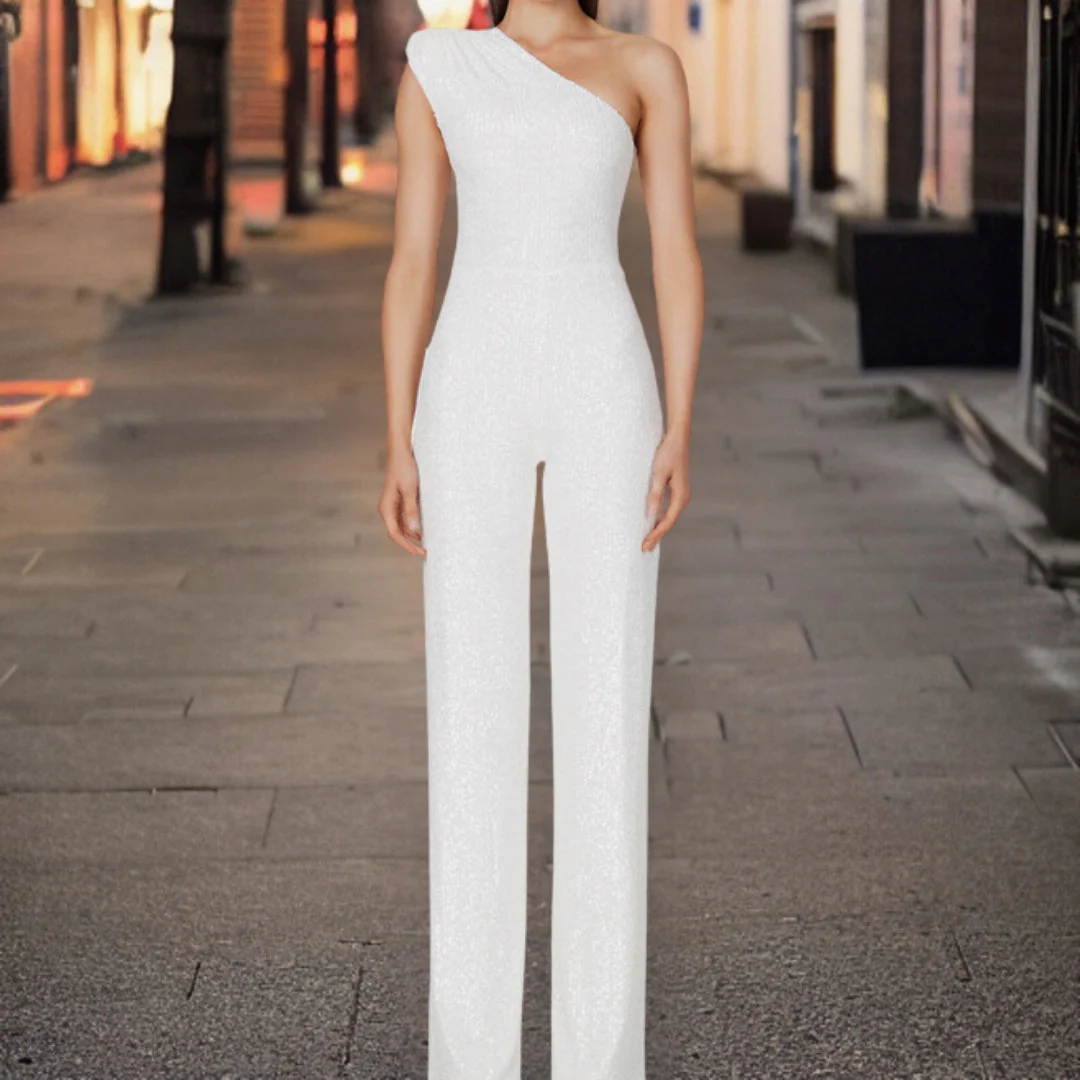 Glamorous women's sequin jumpsuit – fitted design, premium fabric, for special occasions - Image 4