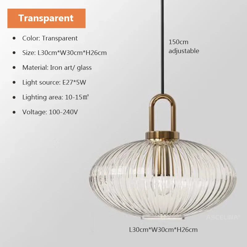 Japandi Glass Pendant Light Japanese Nordic Hanging Lamp Warm - Image 21