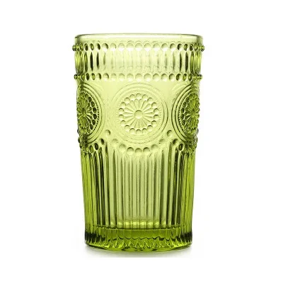 Glass Tumbler 350ml Engraved Sunflower Vintage Drinkware Summer 2025 Tableware Elegant Gift Idea - Image 10