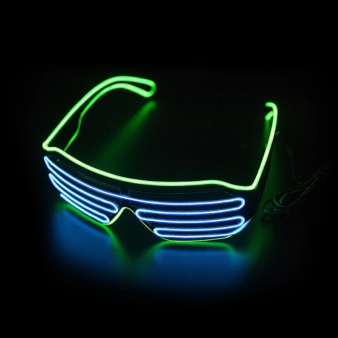 Glowing Glasses LED Luminous Neon Sunglasses for Christmas Party Prop - Image 5