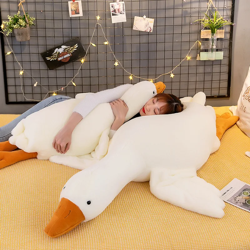 Goose Plush Pillow Soft Sleeping Cushion Holiday Gift 2026 Cozy Home Decor For Sofa Bed - Image 5