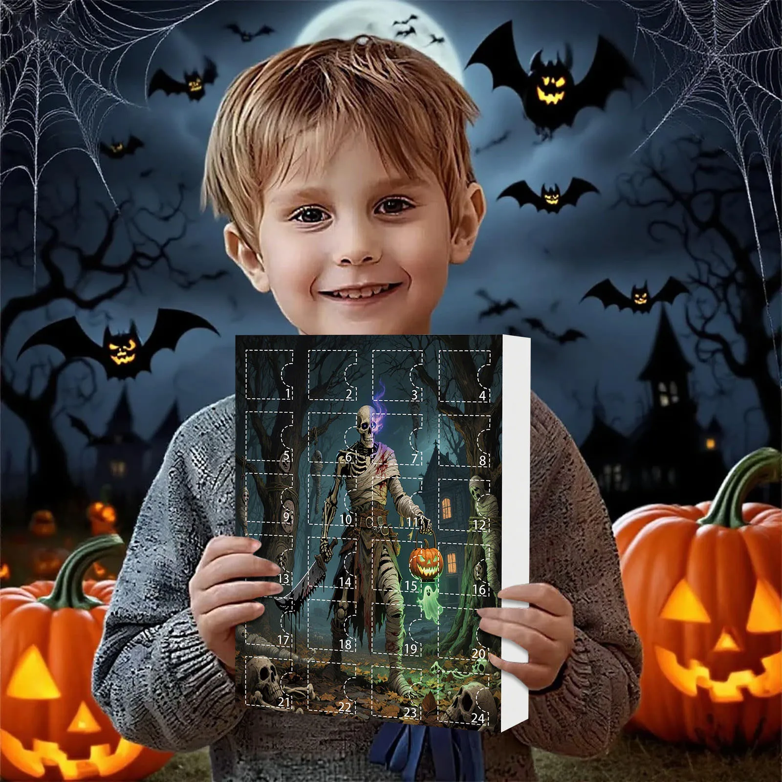 Halloween Advent Calendar 24 Countdown With Mini Figures - Image 2