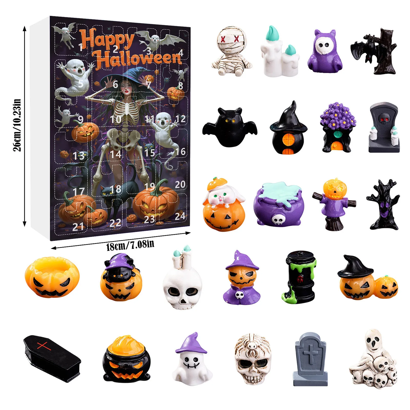 Halloween Advent Calendar 24 Day Non Candy Surprise Gifts - Image 10