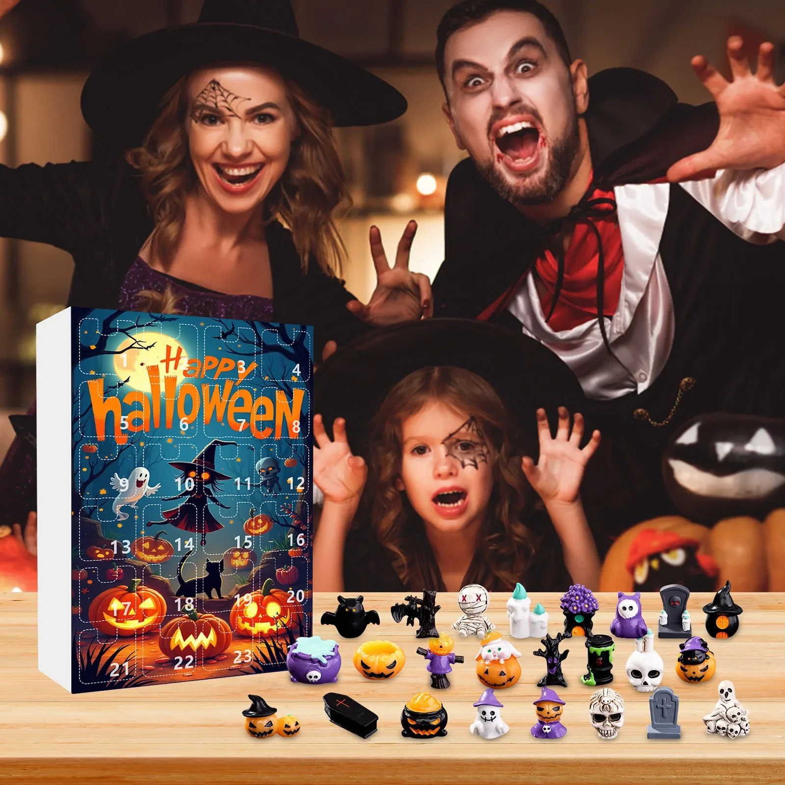Halloween Advent Calendar 24 Day Non Candy Surprise Gifts - Image 3