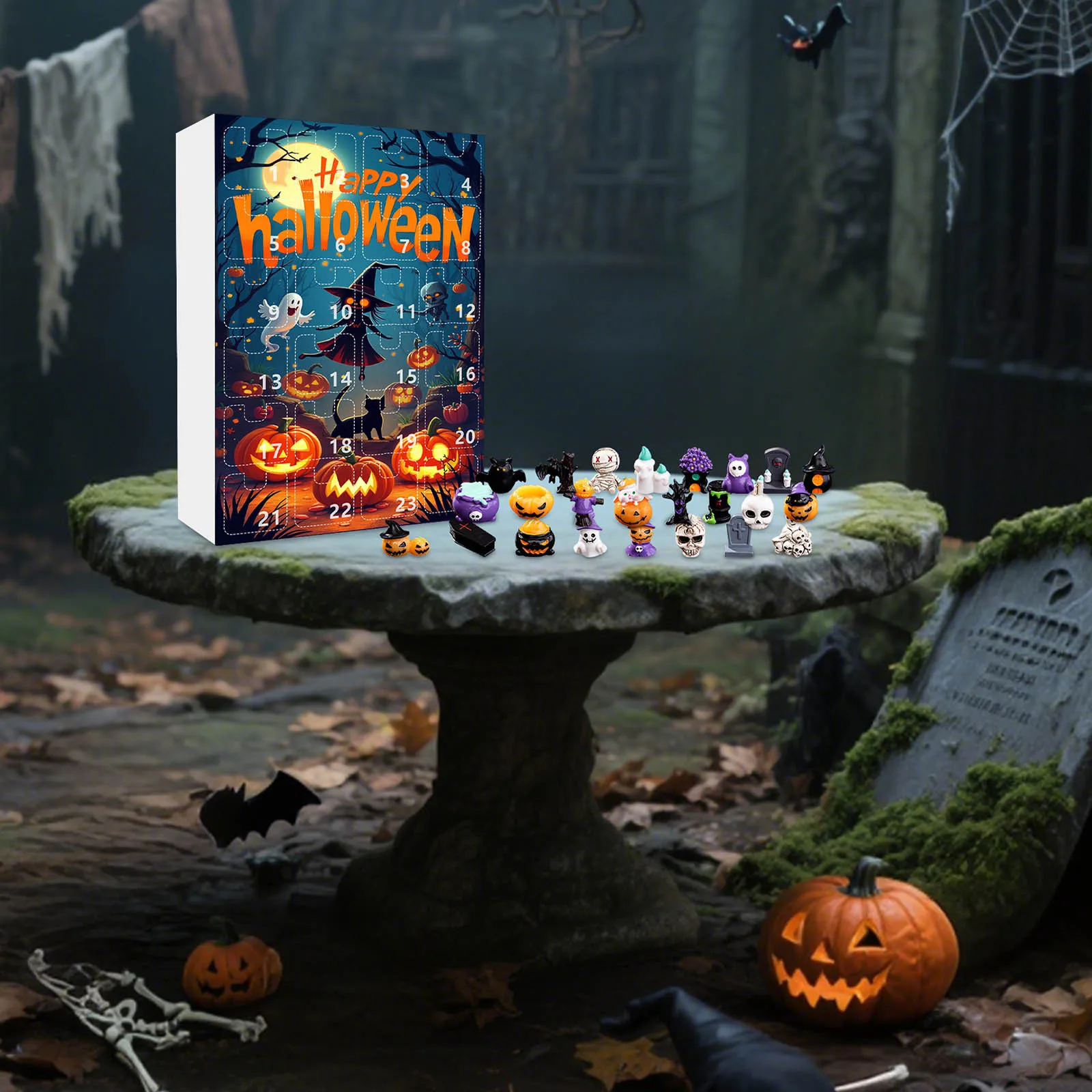 Halloween Advent Calendar 24 Day Non Candy Surprise Gifts - Image 4