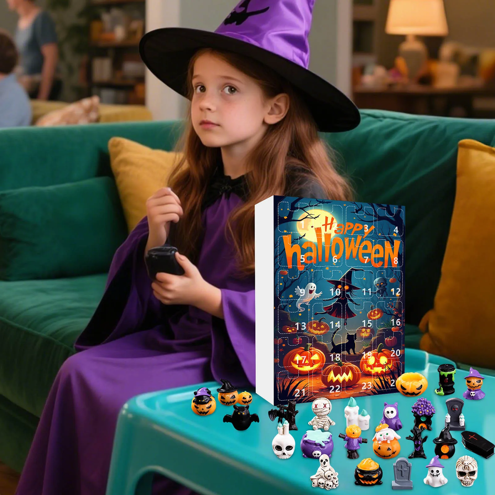 Halloween Advent Calendar 24 Day Non Candy Surprise Gifts - Image 5