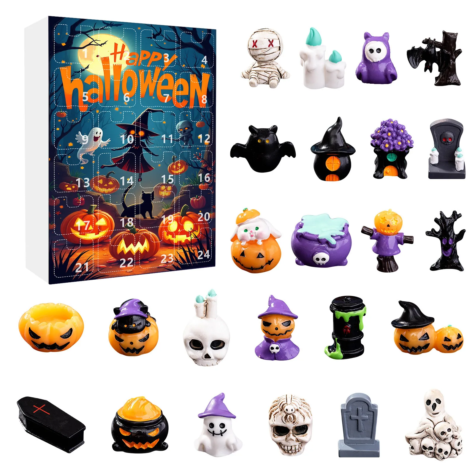 Halloween Advent Calendar 24 Day Non Candy Surprise Gifts - Image 6
