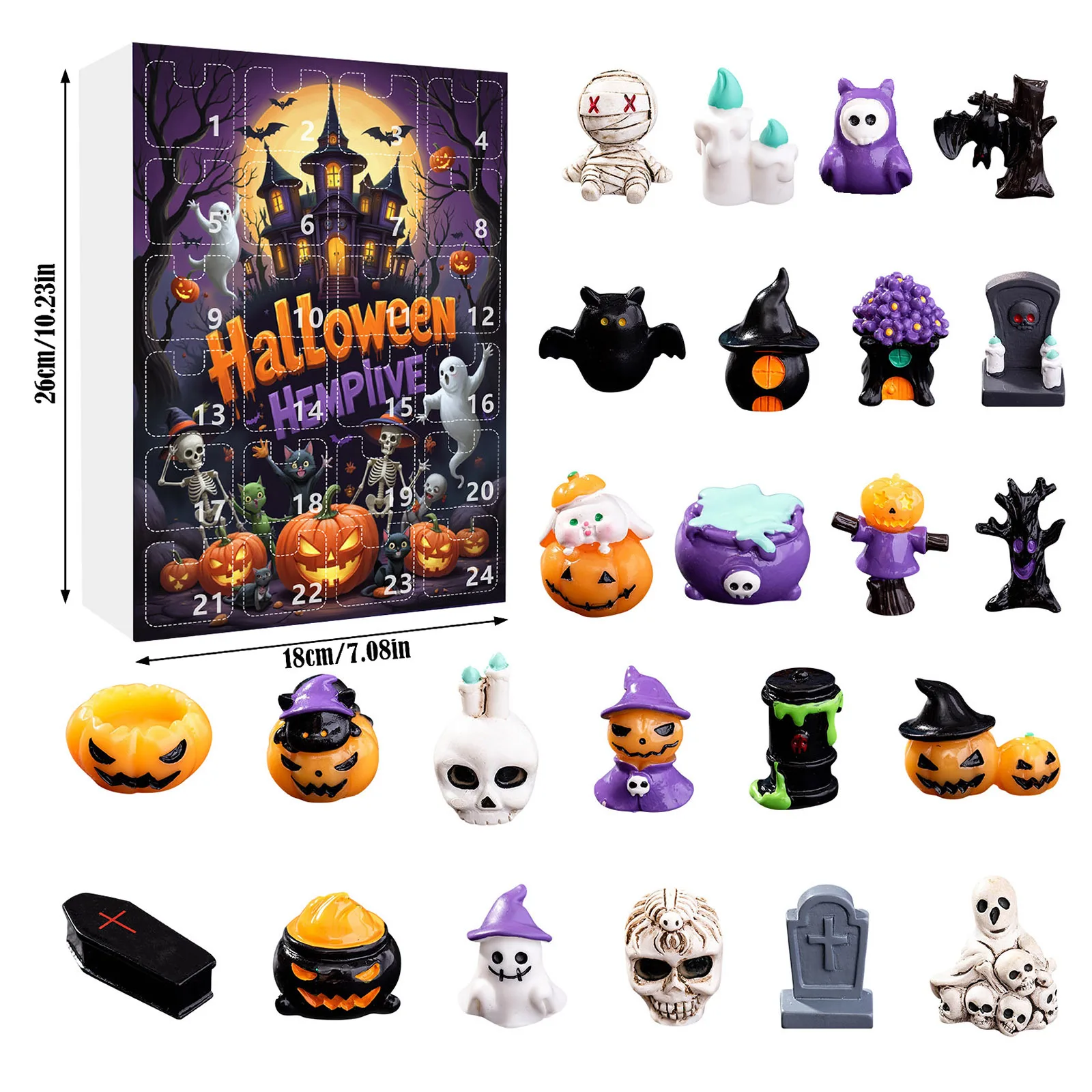 Halloween Advent Calendar 24 Day Non Candy Surprise Gifts - Image 8