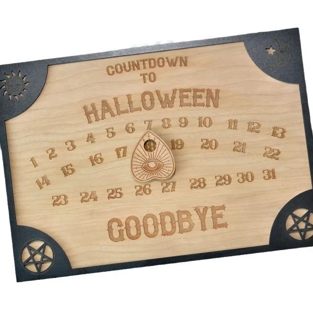 Halloween Countdown Calendar Rustic Wall Decor 2025 - Image 2