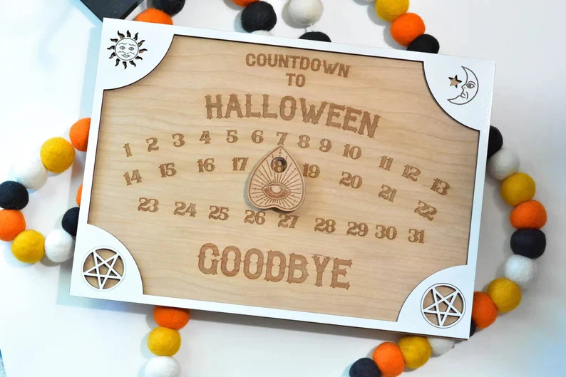 Halloween Countdown Calendar Rustic Wall Decor 2025 - Image 7