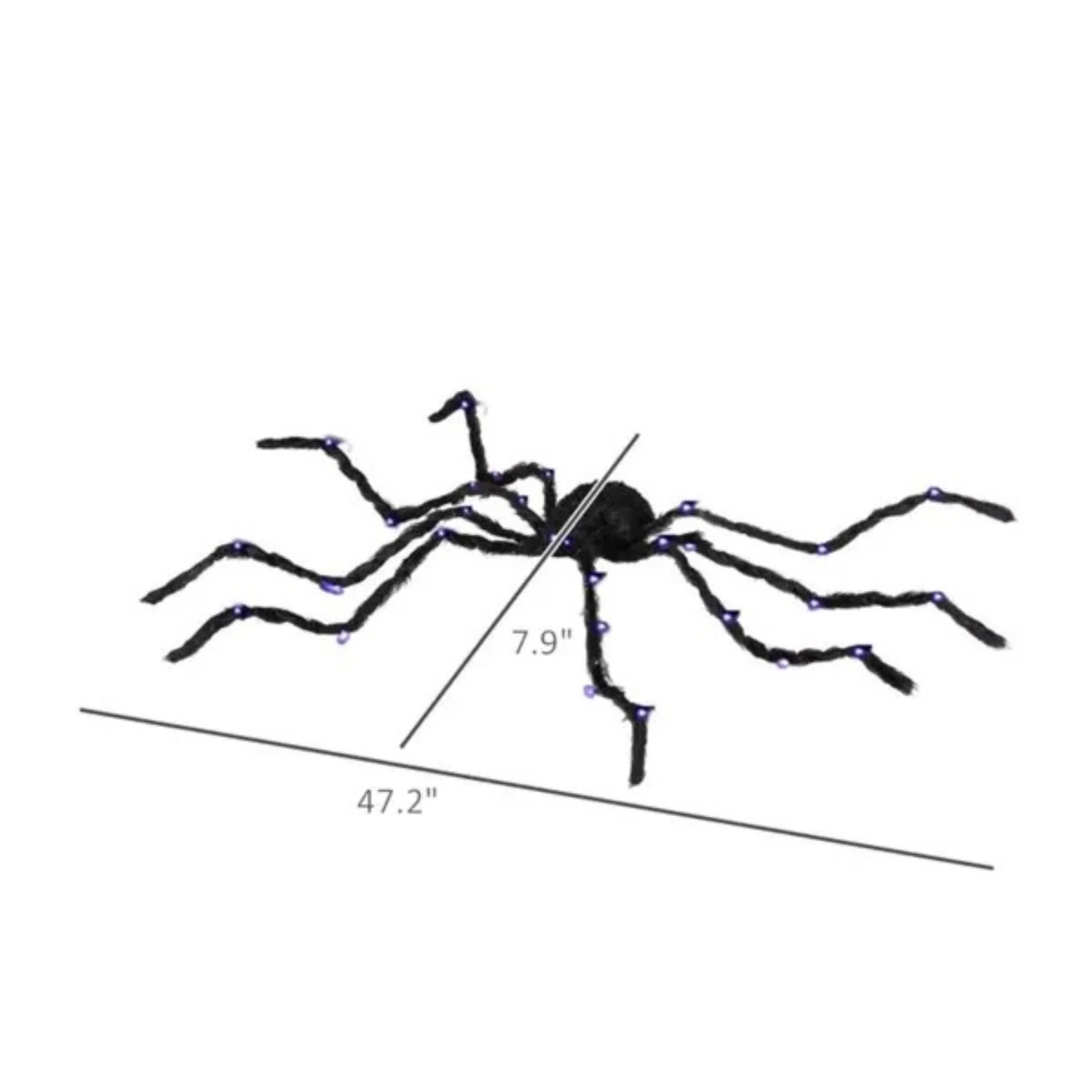 Light Up Oversized Spider Halloween Decoration Yard Prop - Image 6