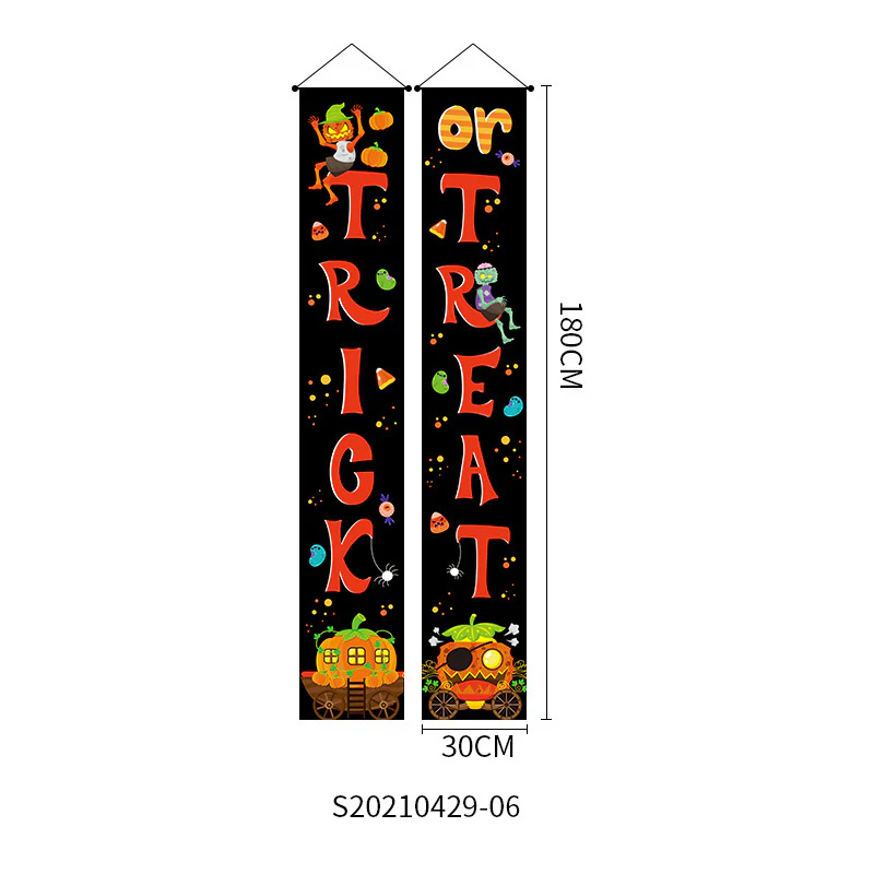 Halloween Doorway Banners Pair Oxford Cloth 180x30cm - Image 11