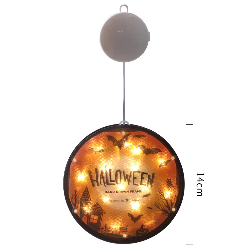Halloween LED Lantern 160mm PVC Decor, IP44 Spooky Glow - Image 11