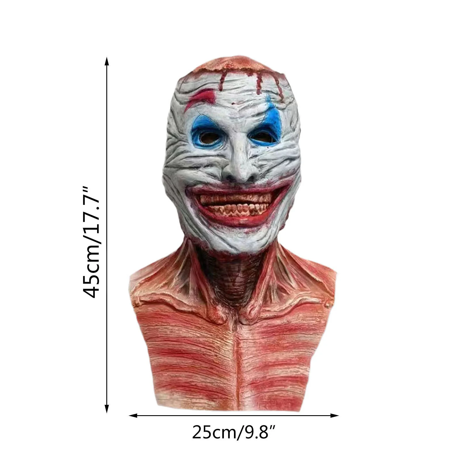 Horror Latex Mask Headgear Halloween 2025 Immersive - Image 4