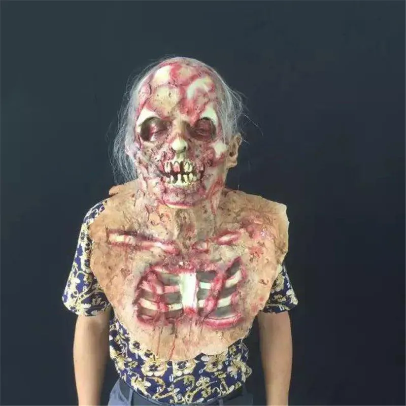 Zombie Mask Latex Full Face Horror Mask Halloween2025 Scary - Image 5