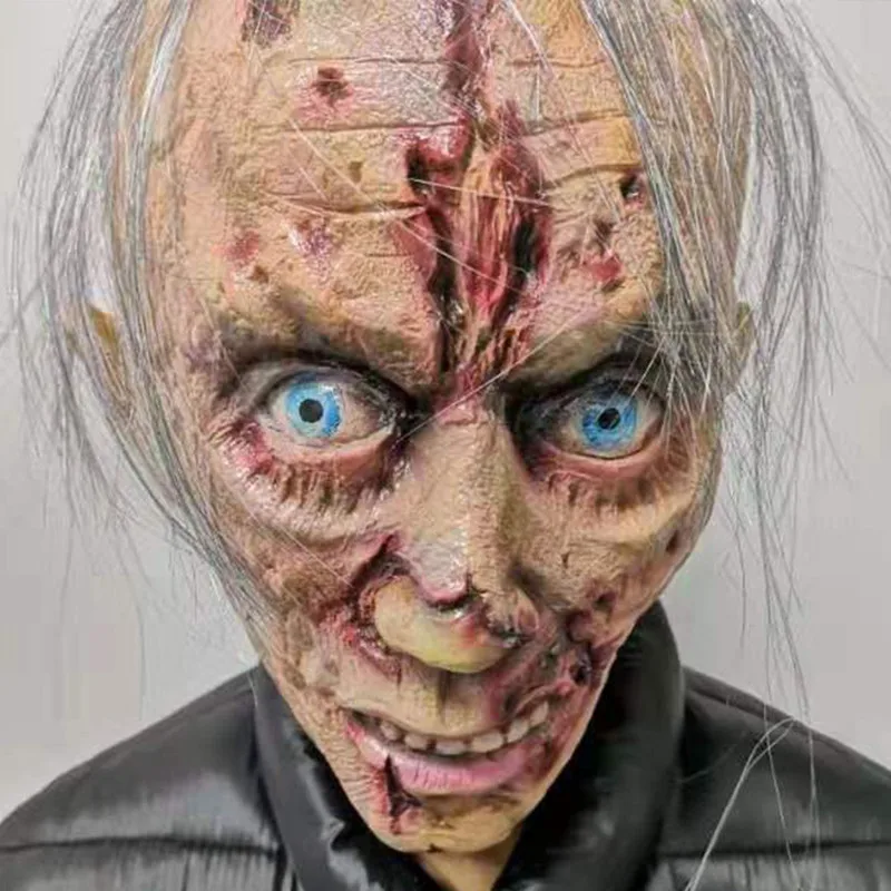 Zombie Mask Latex Full Face Horror Mask Halloween2025 Scary - Image 7