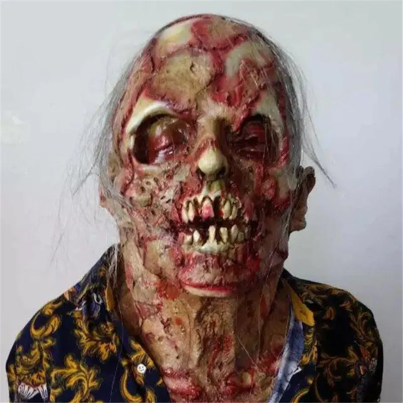 Zombie Mask Latex Full Face Horror Mask Halloween2025 Scary - Image 8